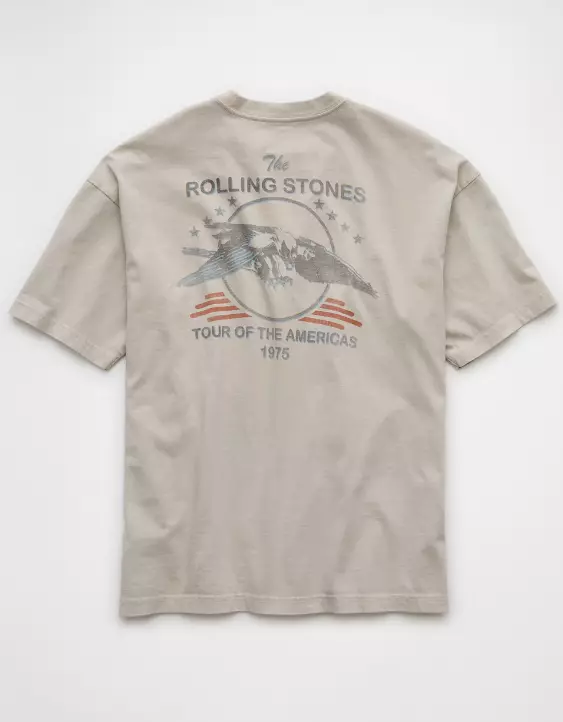 Aeo AE Boxy The Rolling Stones Graphic T-Shirt