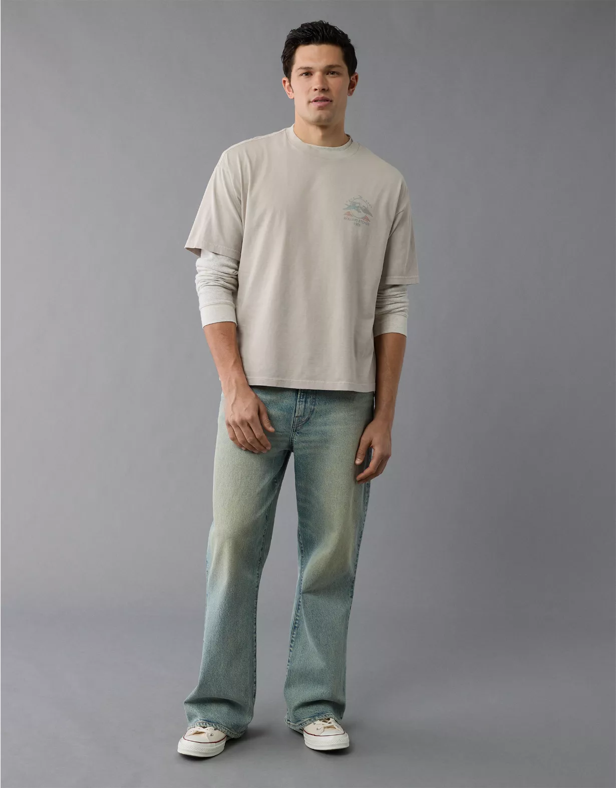 aeo AE Boxy The Rolling Stones Graphic T-Shirt