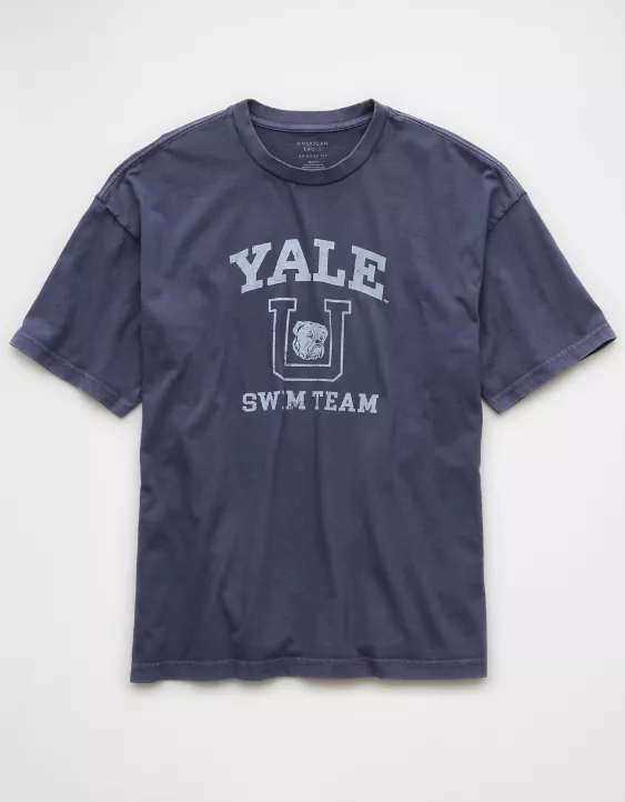 Aeo AE Boxy Yale Graphic T-Shirt