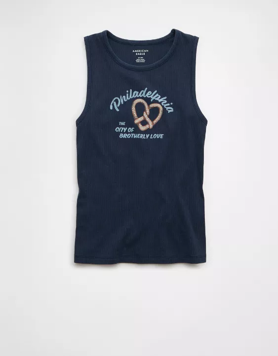 Aeo AE Boyfriend Food Graphic Muscle Tank Top