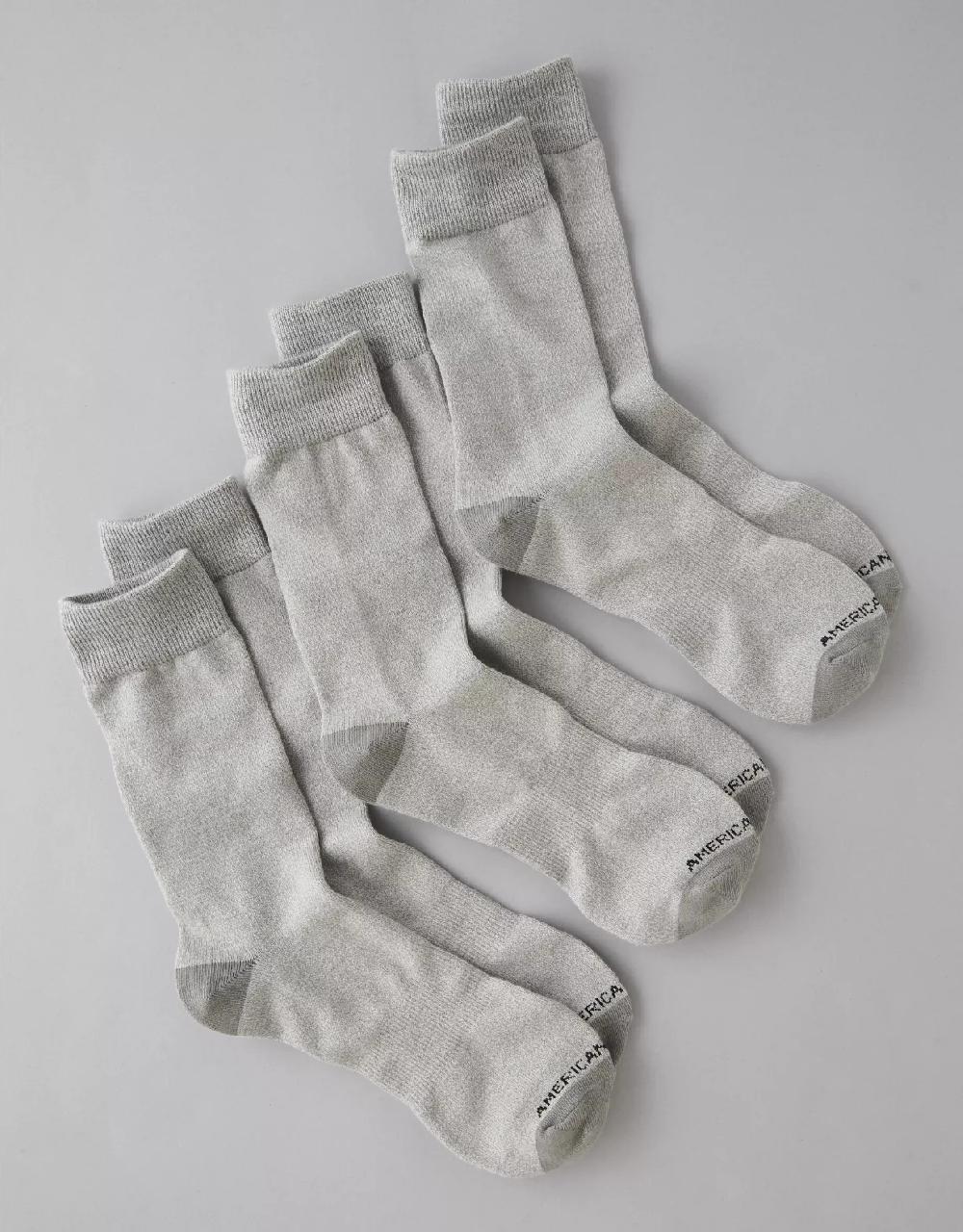 aeo AE Classic Crew Socks 3-Pack