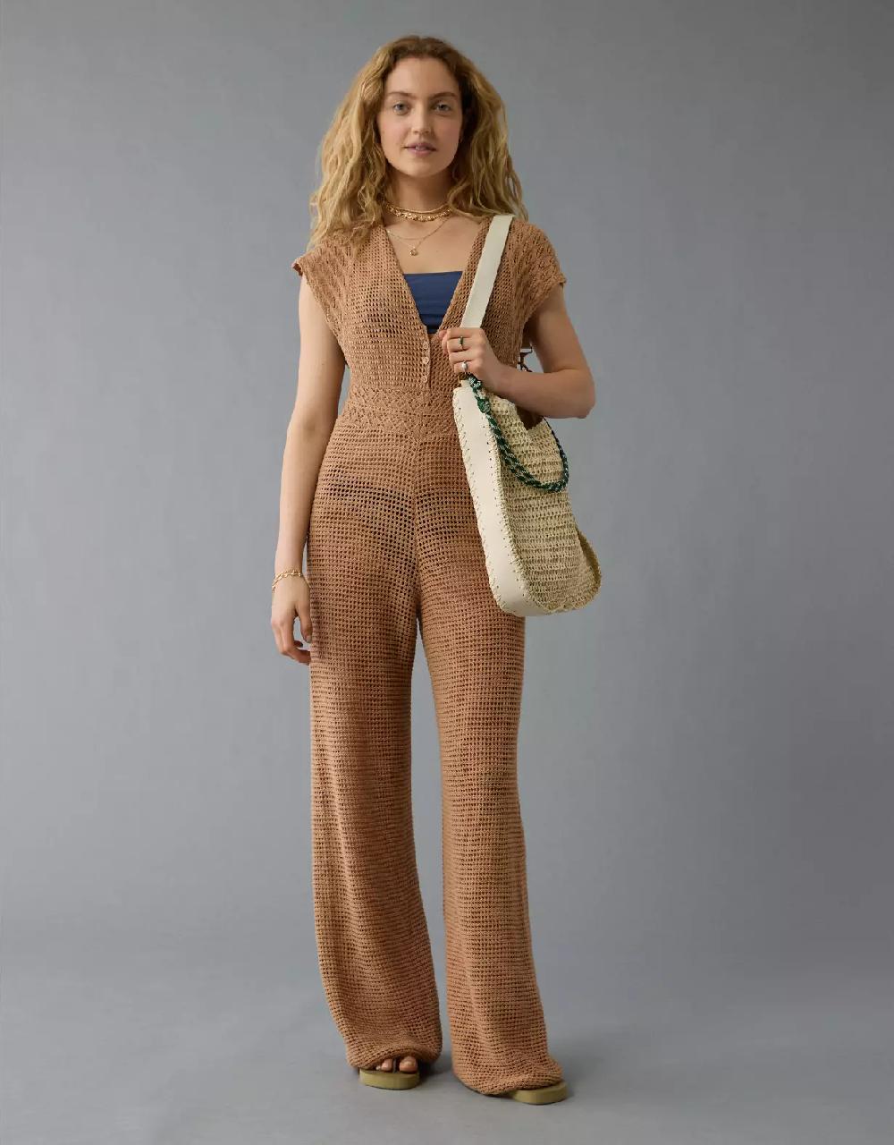 aeo AE Crochet Jumpsuit