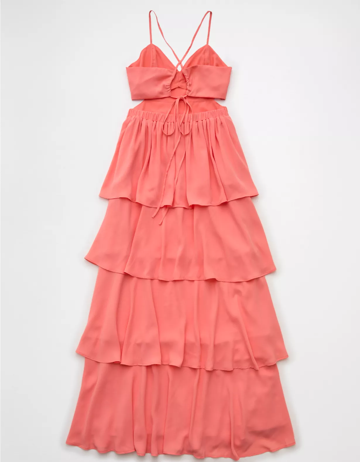 Aeo AE Cut-Out Tiered Maxi Dress