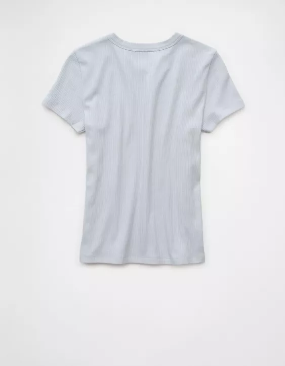 Aeo AE Destination Graphic Hey Baby Tee