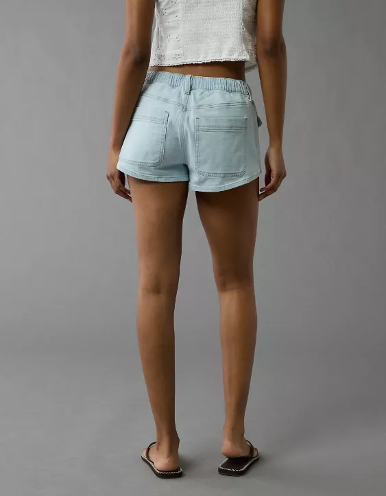 Aeo AE Dreamy Drape Stretch Denim Easy Shortie