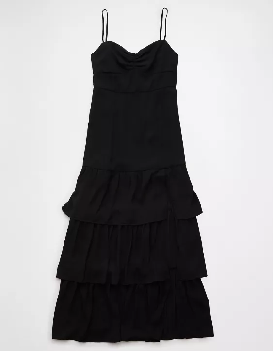 Aeo AE Drop Waist Tiered Maxi Dress