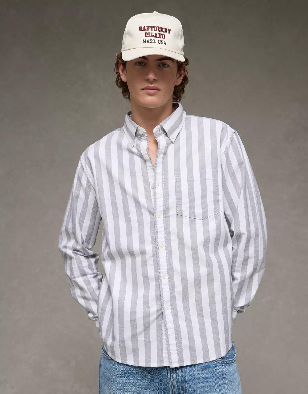 aeo AE Everyday Classic Fit Oxford Button-Up Shirt