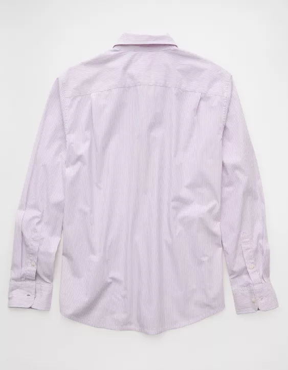 Aeo AE Everyday Relaxed Fit Poplin Button-Up Shirt