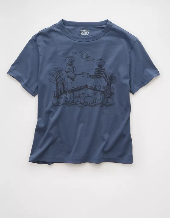 Aeo AE Ex-Boyfriend Halloween Graphic T-Shirt