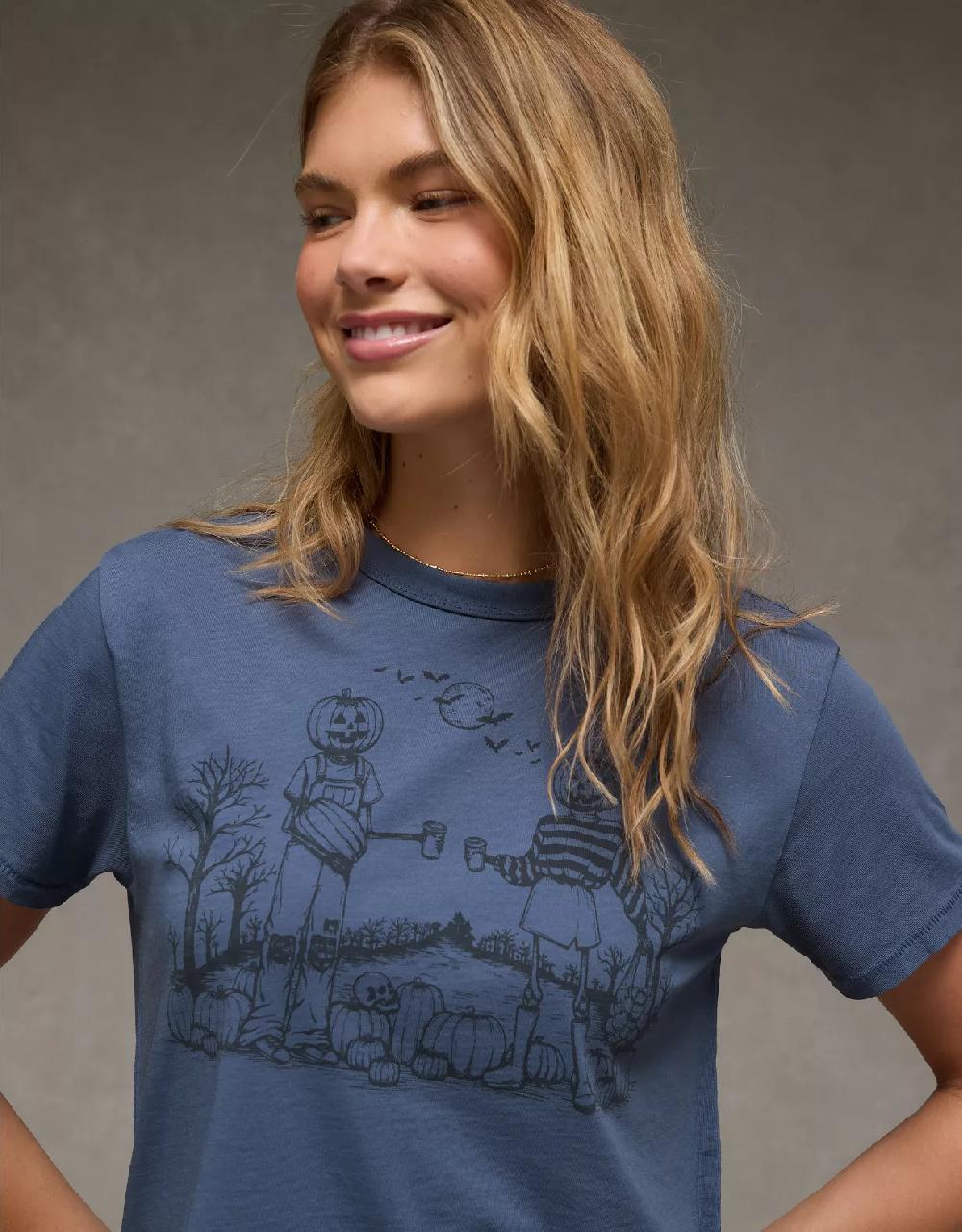 aeo AE Ex-Boyfriend Halloween Graphic T-Shirt