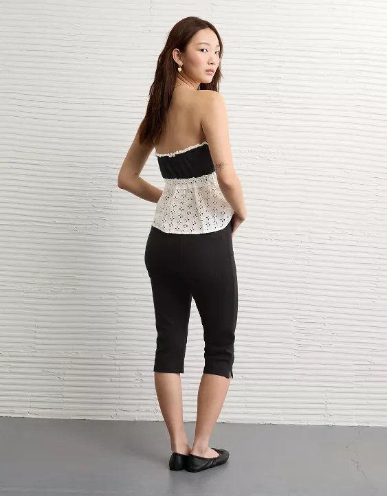 Aeo AE Eyelet Babydoll Tube Top