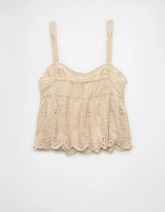 Aeo AE Eyelet Cami