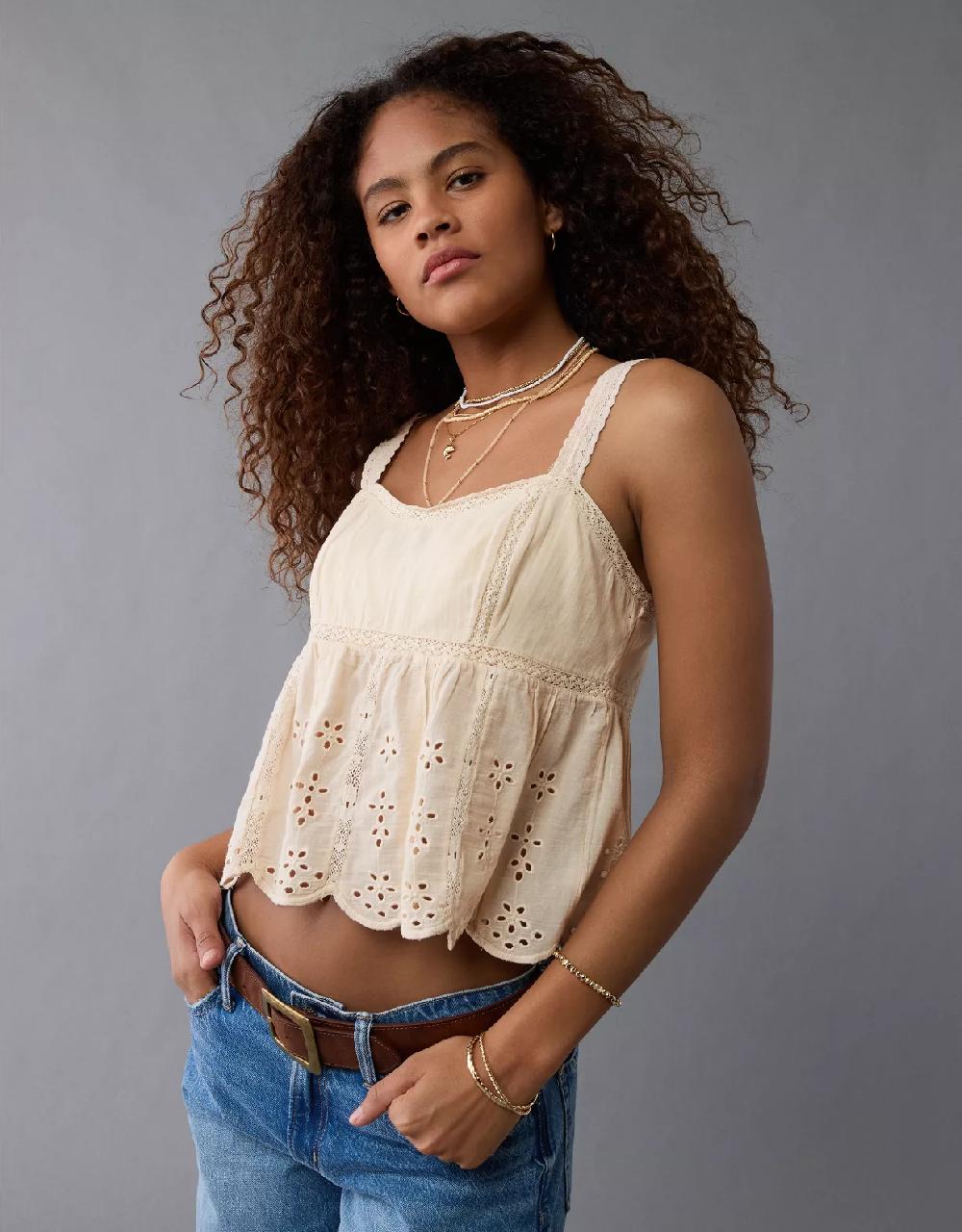aeo AE Eyelet Cami