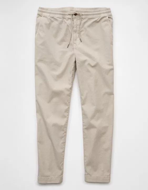 Aeo AE Flex Linen-Blend Athletic Fit Pull-On Pant