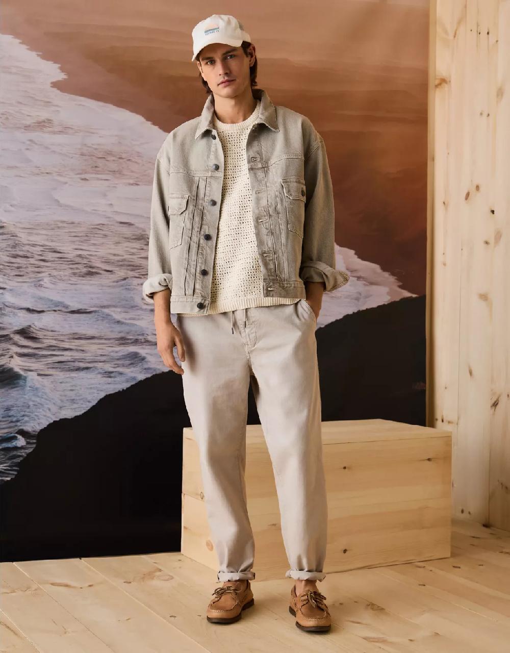 aeo AE Flex Linen-Blend Athletic Fit Pull-On Pant