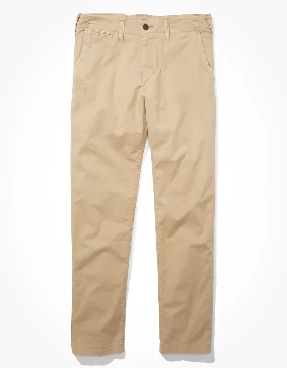 Aeo AE Flex Original Straight Lived-In Khaki Pant