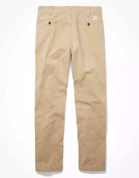 Aeo AE Flex Original Straight Lived-In Khaki Pant
