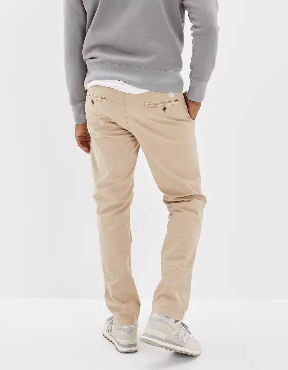 Aeo AE Flex Original Straight Lived-In Khaki Pant