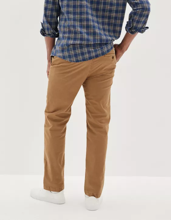 Aeo AE Flex Original Straight Lived-In Khaki Pant