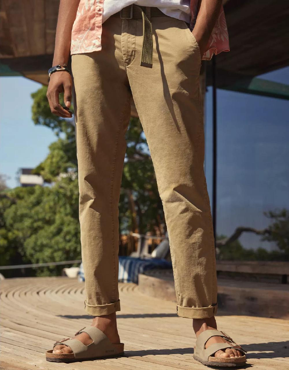 aeo AE Flex Original Straight Lived-In Khaki Pant