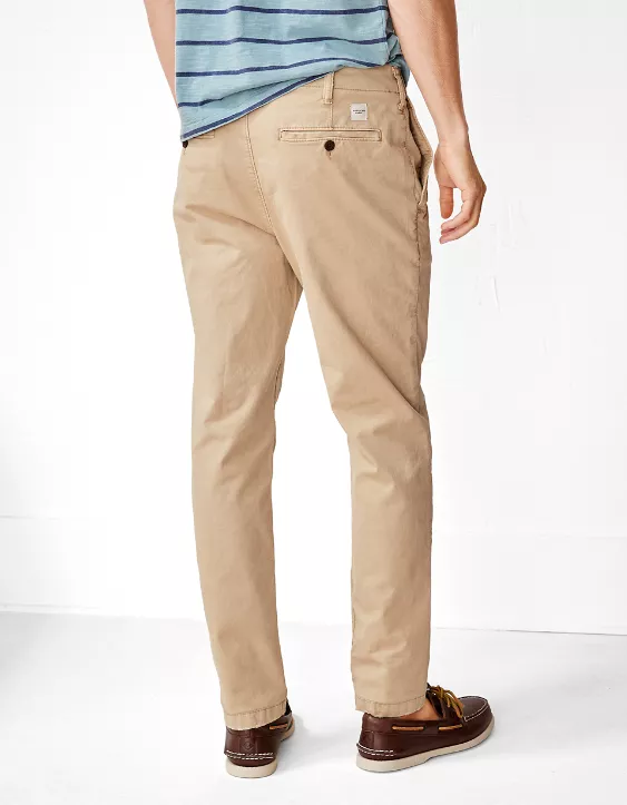 Aeo AE Flex Slim Lived-In Khaki Pant