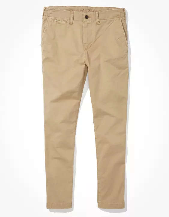 Aeo AE Flex Slim Lived-In Khaki Pant
