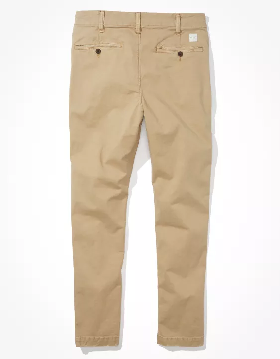 Aeo AE Flex Slim Lived-In Khaki Pant