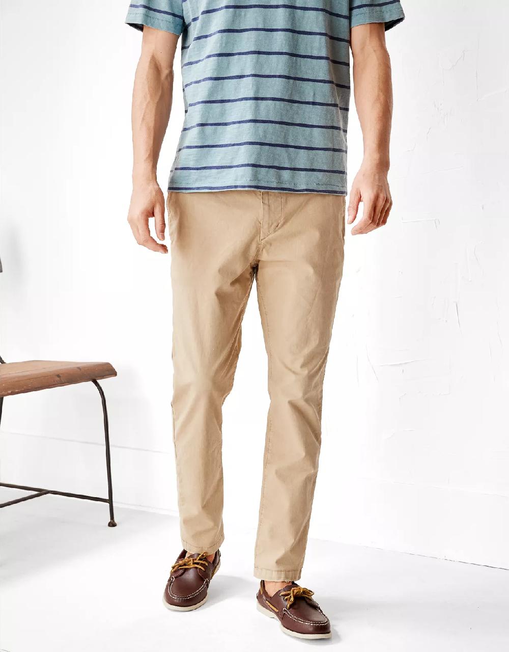 aeo AE Flex Slim Lived-In Khaki Pant