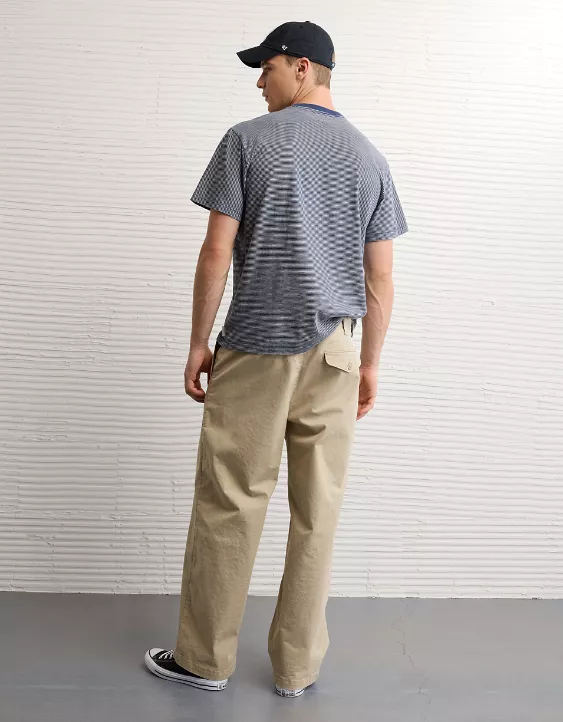 Aeo AE Flex Ultra Baggy Lived-In Khaki Pant
