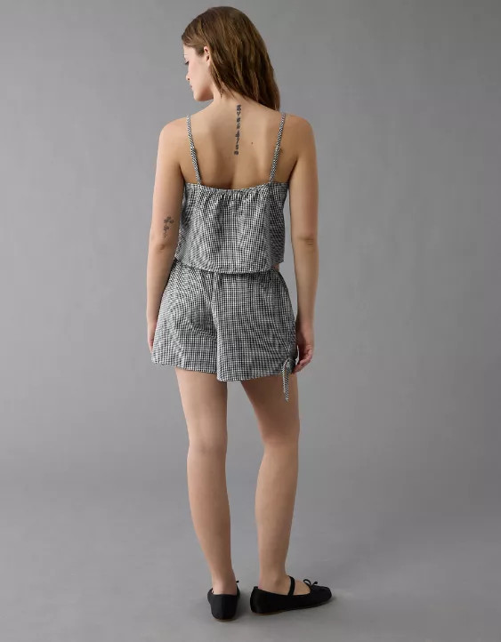 Aeo AE Flirty Woven Tank PJ Set