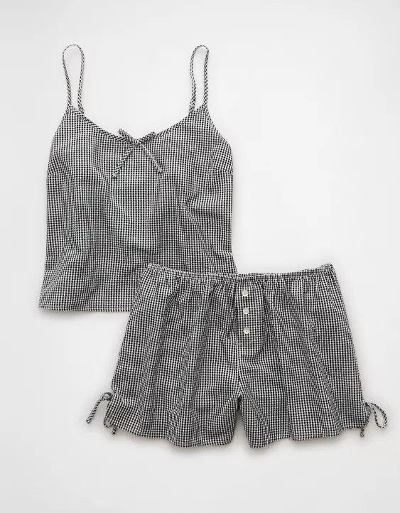 Aeo AE Flirty Woven Tank PJ Set