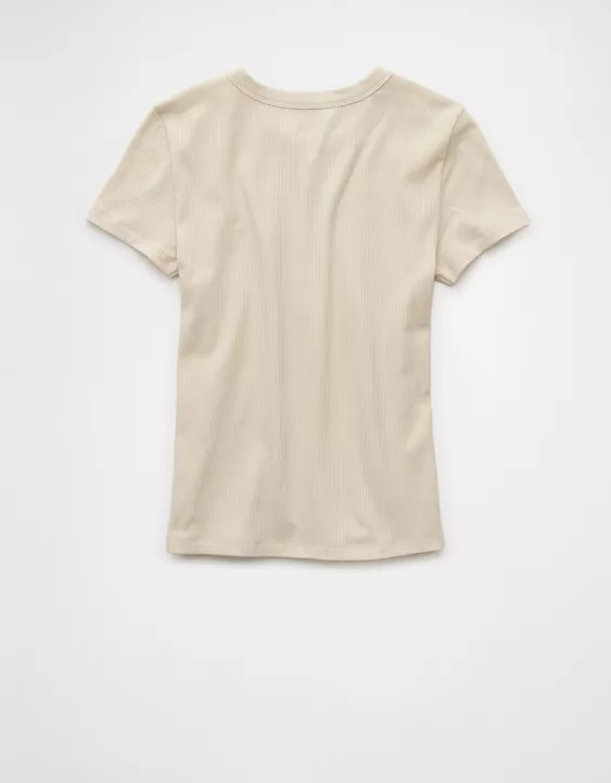 Aeo AE Happy Hour Graphic Hey Baby Tee