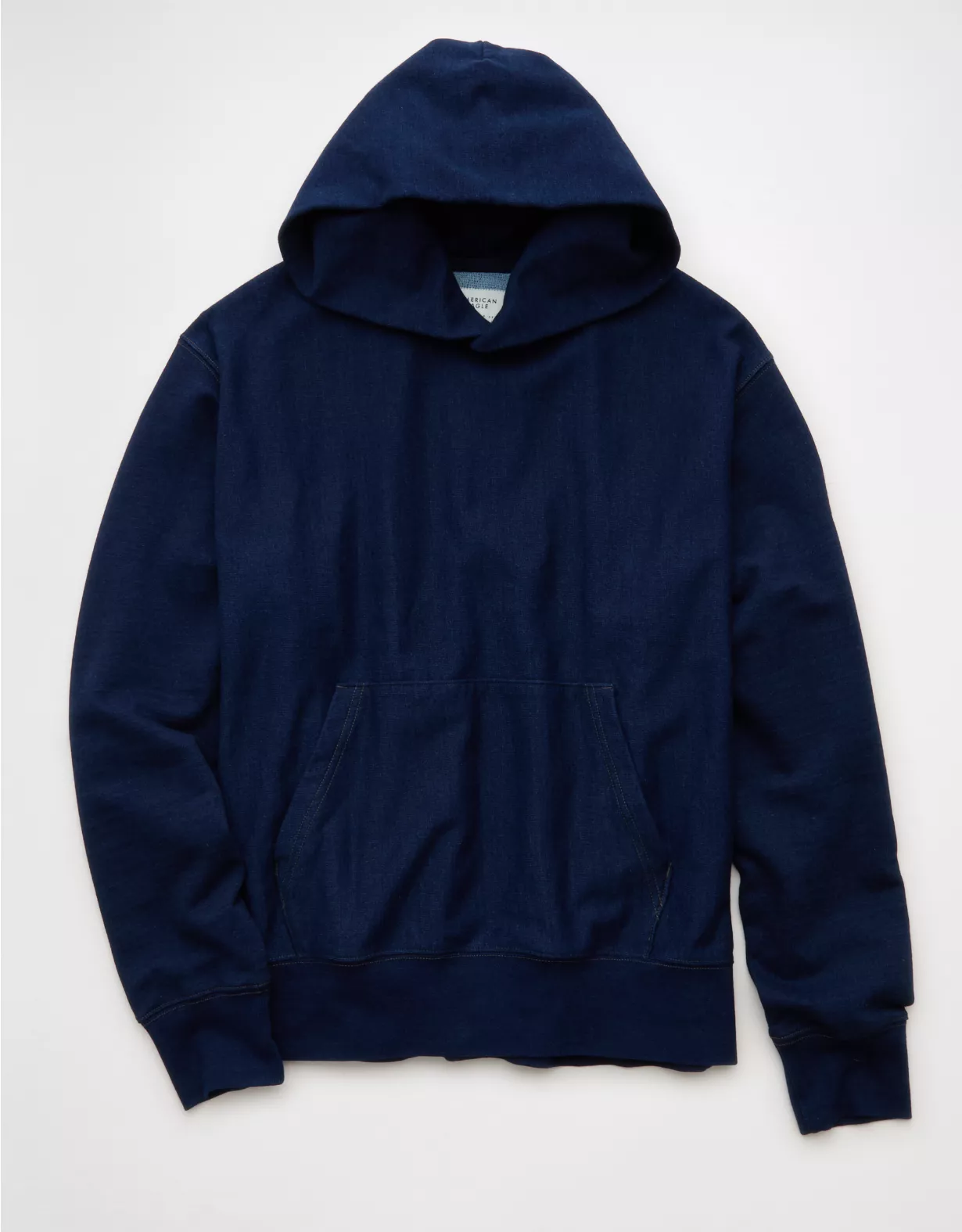aeo AE Heavyweight Terry Indigo Hoodie