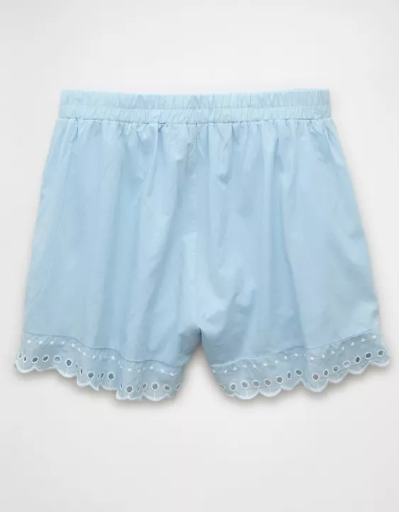 Aeo AE High-Waisted Embroidered Short