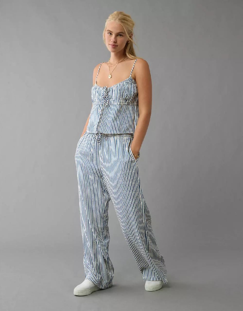 aeo AE High-Waisted Seersucker Pant