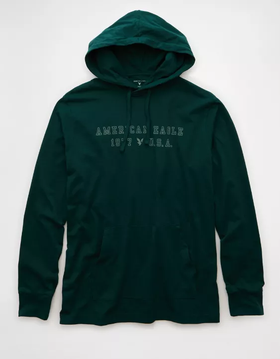 Aeo AE Icon Logo Graphic Hoodie T-Shirt