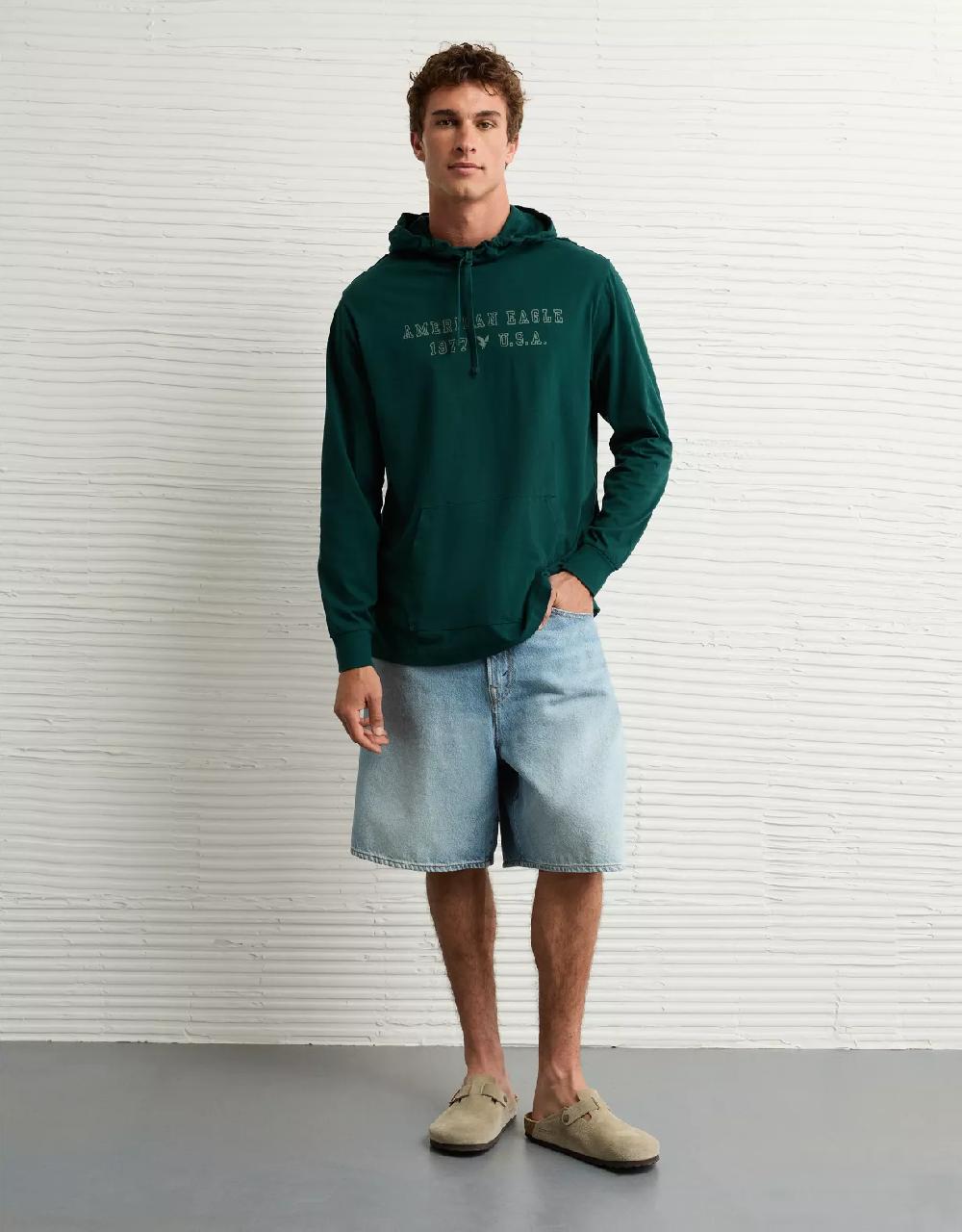 aeo AE Icon Logo Graphic Hoodie T-Shirt