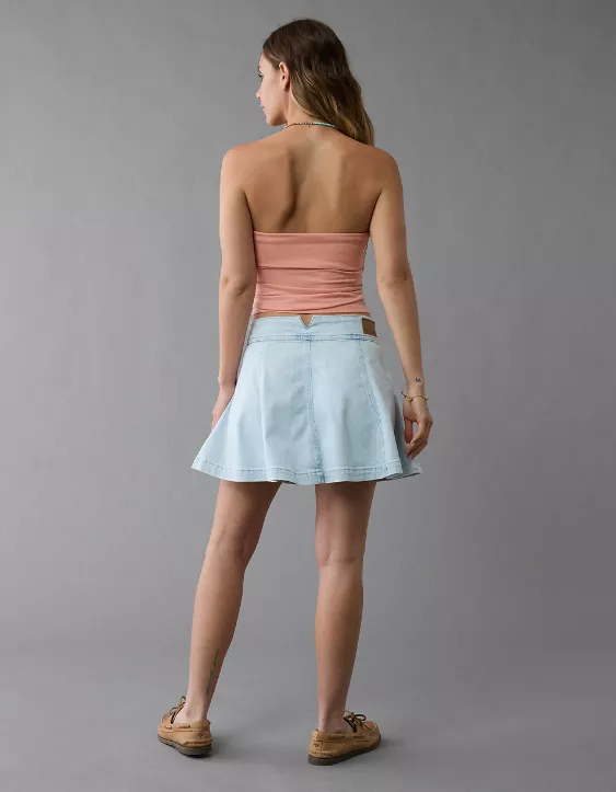 Aeo AE It Knit Foldover Tube Top