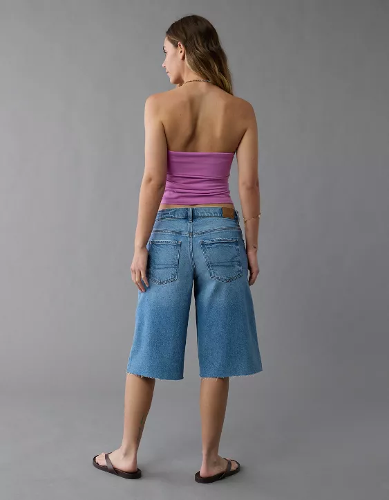 Aeo AE It Knit Foldover Tube Top