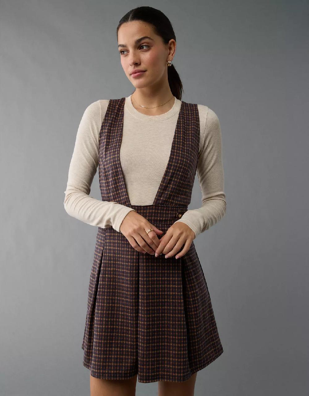 aeo AE It Knit Pinafore Mini Dress