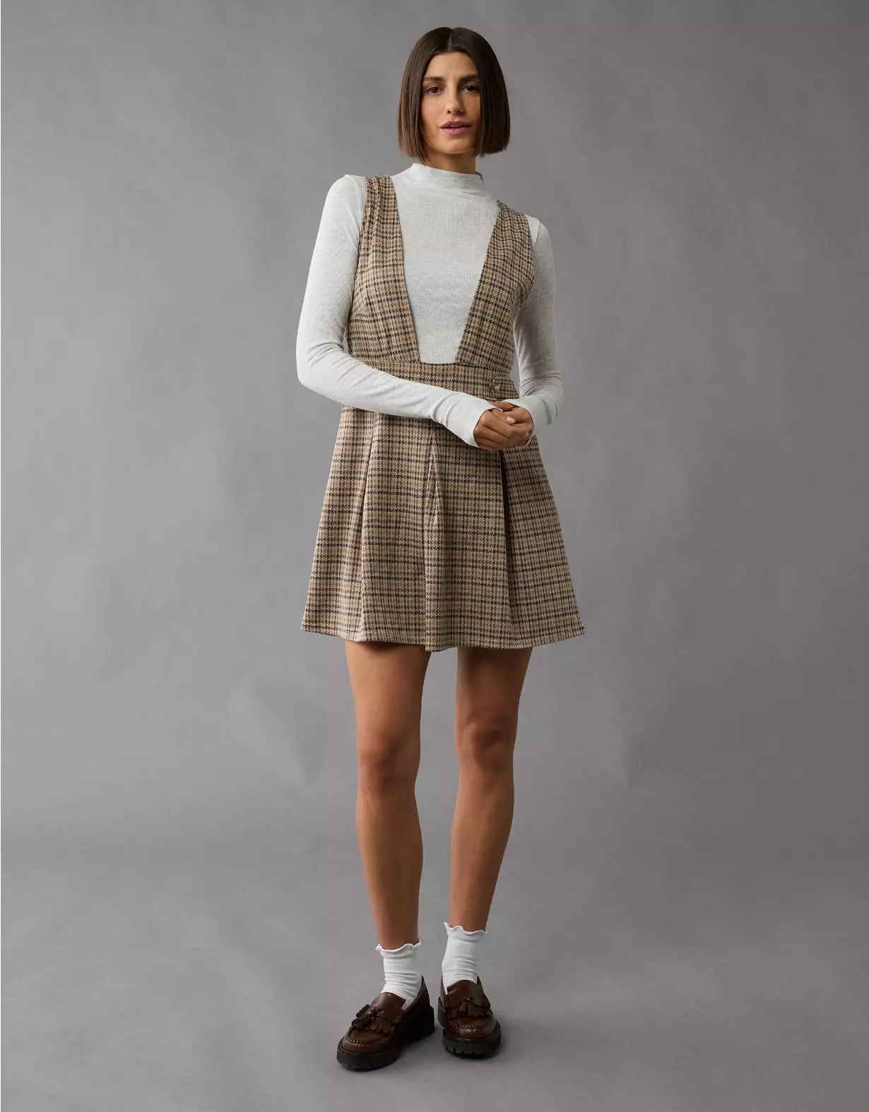 aeo AE It Knit Pinafore Mini Dress