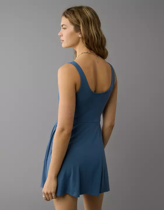 Aeo AE Knit Fit & Flare Mini Skort Dress
