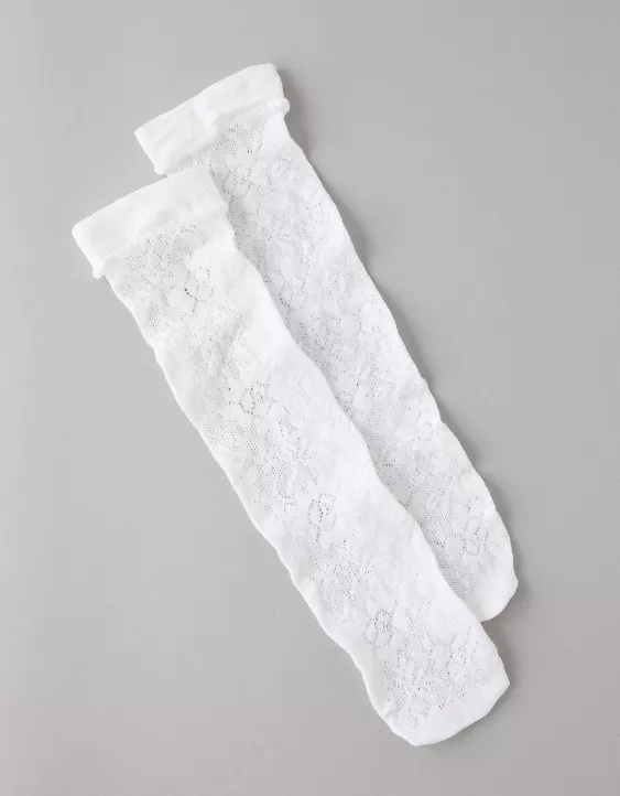 Aeo AE Lace Scrunch Socks