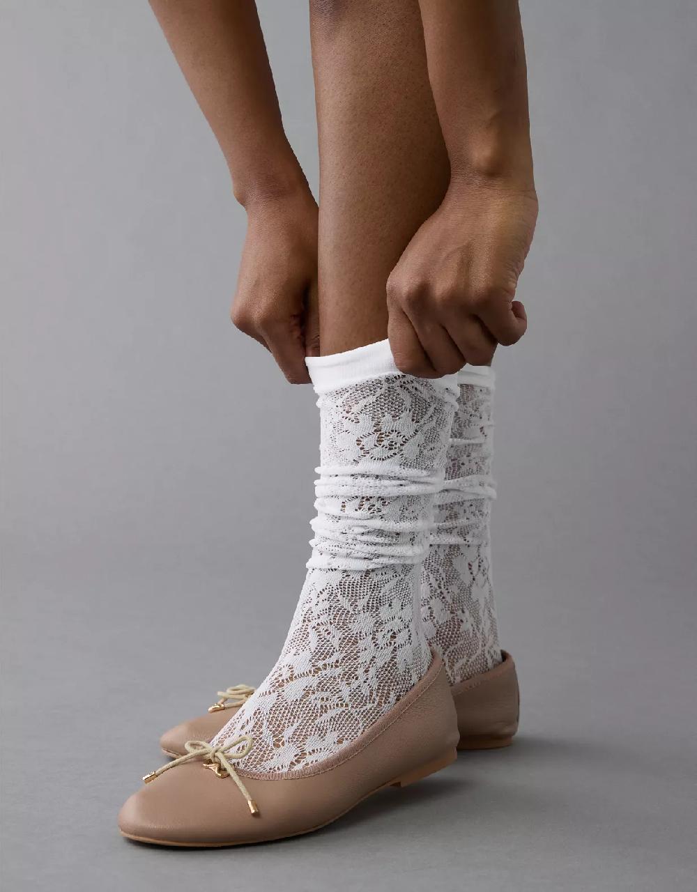 aeo AE Lace Scrunch Socks