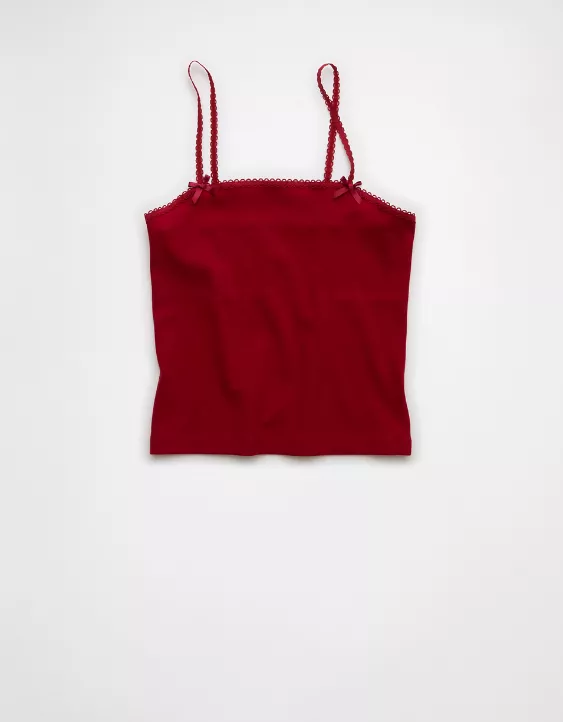 Aeo AE Lace Trim Cami