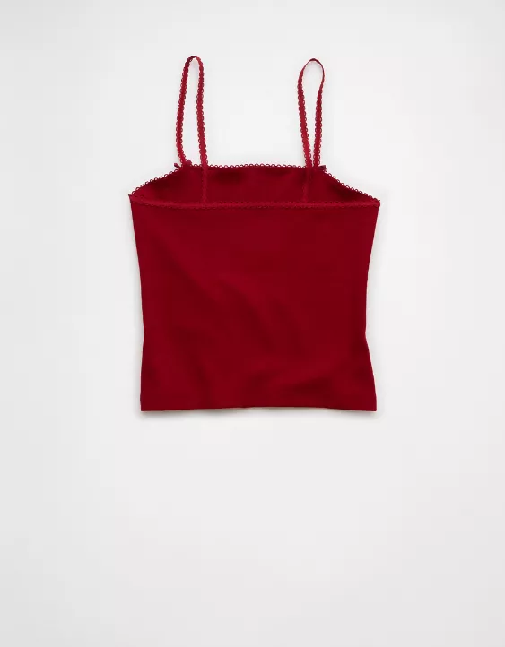 Aeo AE Lace Trim Cami