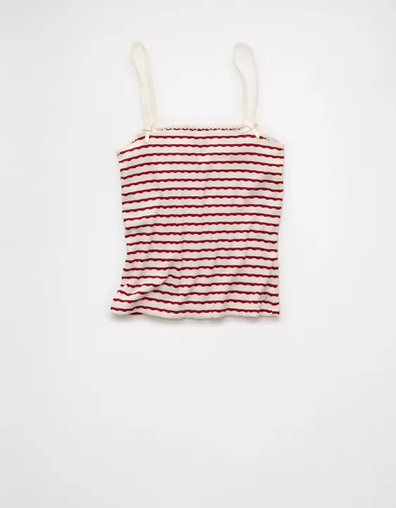 Aeo AE Lace Trim Cami