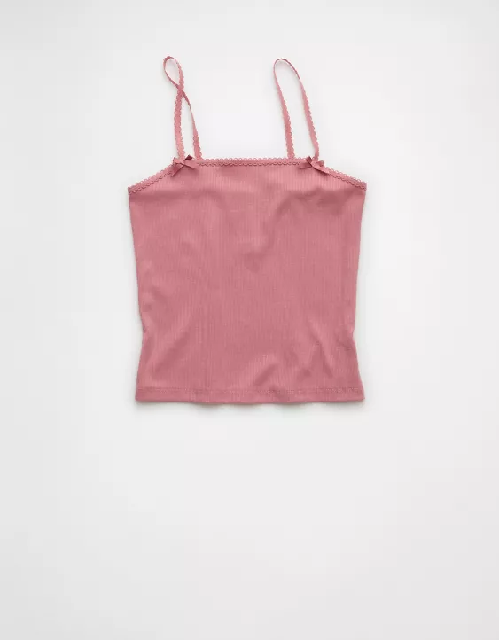 Aeo AE Lace Trim Cami