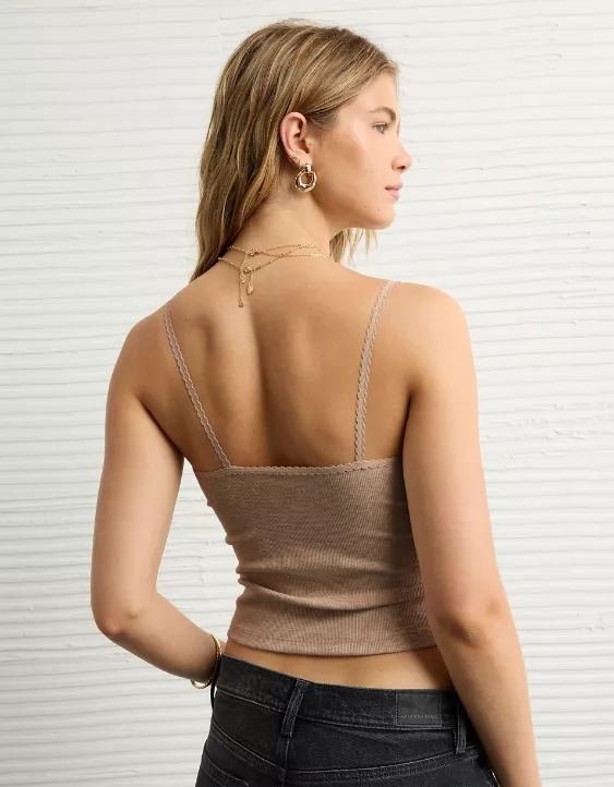 Aeo AE Lace Trim Cami