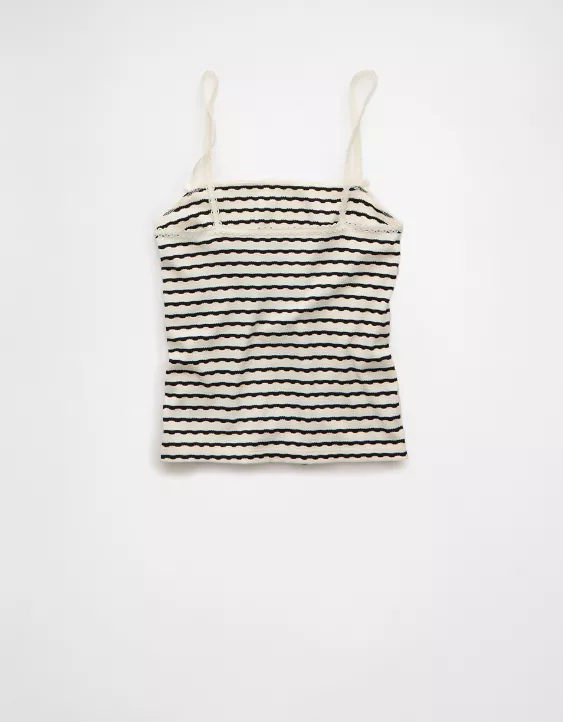 Aeo AE Lace Trim Cami